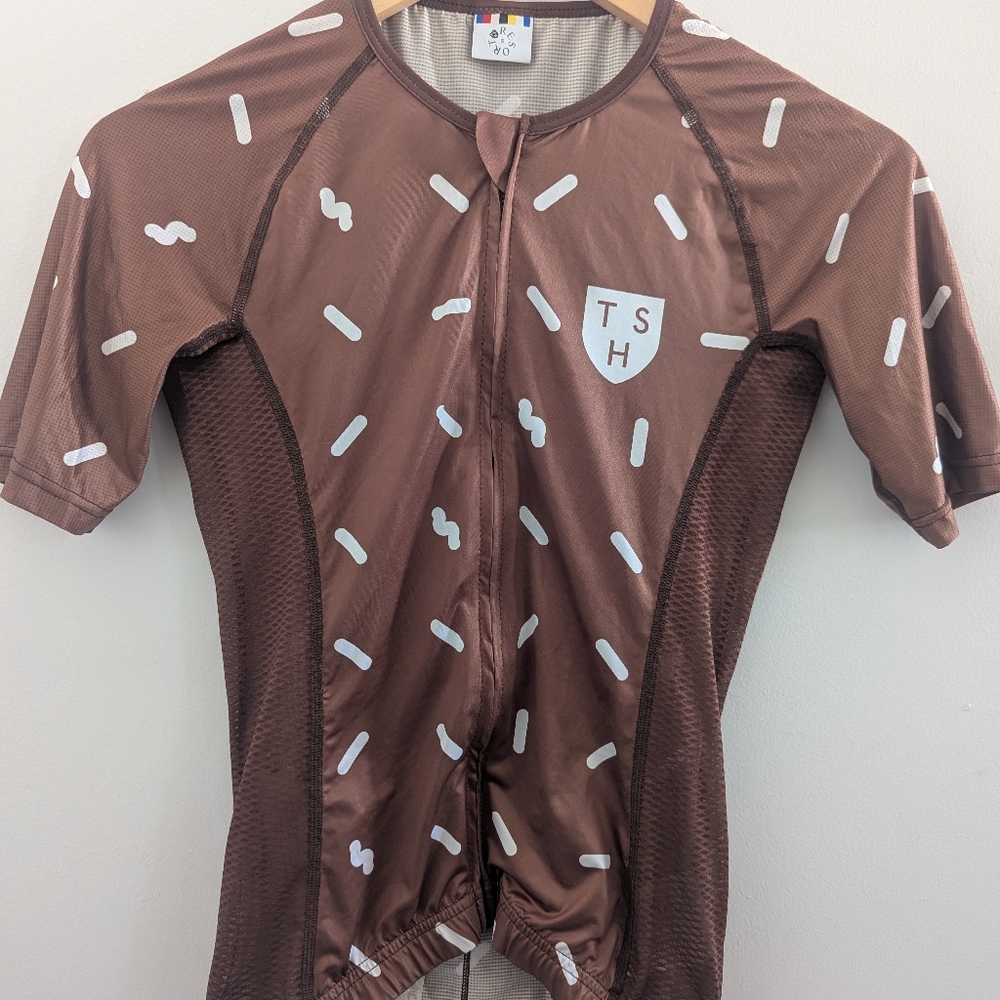 Tenspeed Hero Women's Brown Sprinkles Jersey Size Small